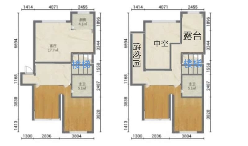 4室2廳1陽臺(tái) 金庭小區(qū)戶型圖