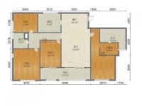 4室2廳2陽臺(tái) 七彩俊園戶型圖