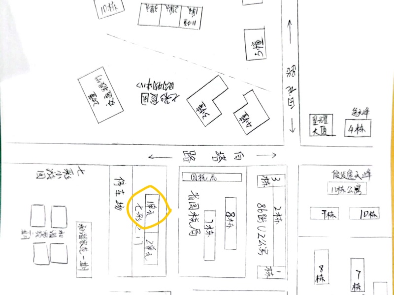 1室1廳1陽臺 七彩之門小區(qū)平面圖