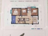 3室2廳1陽(yáng)臺(tái) 俊發(fā)盛唐城星河郡（一期）戶型圖