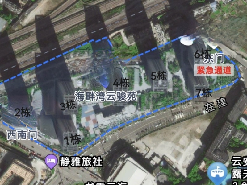 海畔湾云骏苑小区平面图