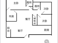 4室2廳2陽臺 華都花園A區(qū)戶型圖