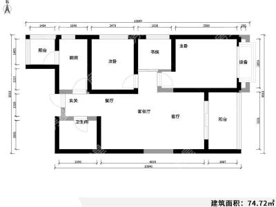 3室2廳1陽臺(tái) 銀海尚御