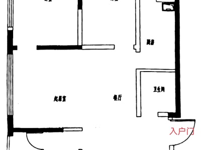 3室2廳1陽(yáng)臺(tái) 錦尚華庭