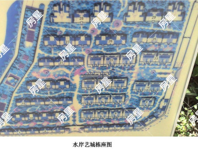 5室2廳 水岸藝城小區(qū)平面圖