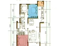 3室2廳1陽(yáng)臺(tái) 保利大家戶型圖