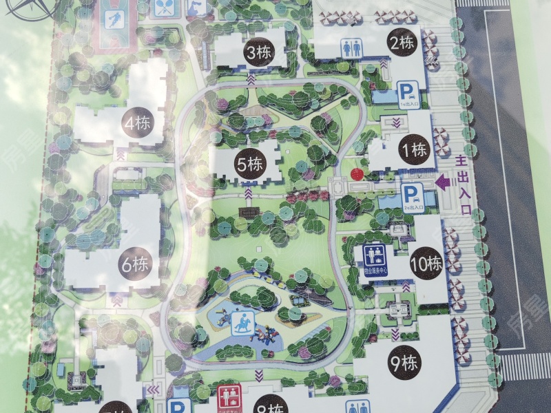 蓝光水岸公园小区平面图