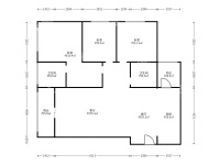 3室2廳1陽(yáng)臺(tái) 廣福城雅福園戶型圖