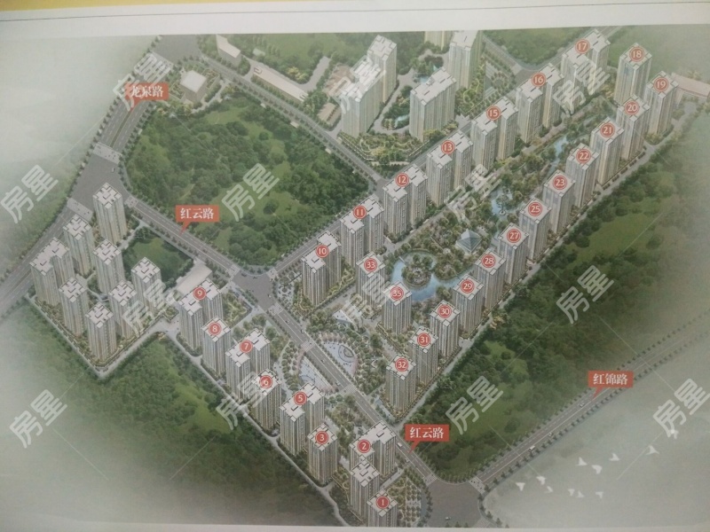 4室2廳2陽(yáng)臺(tái) 天驕北麓北區(qū)小區(qū)平面圖