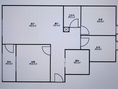 3室2廳1陽臺 盛高大城二期