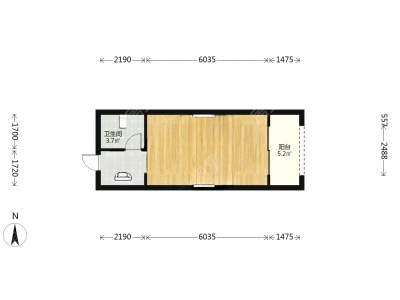 1室1廳1陽臺 濱江俊園香儂組團