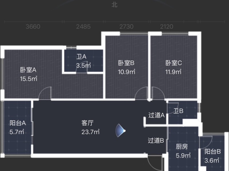 万科城市之光户型图