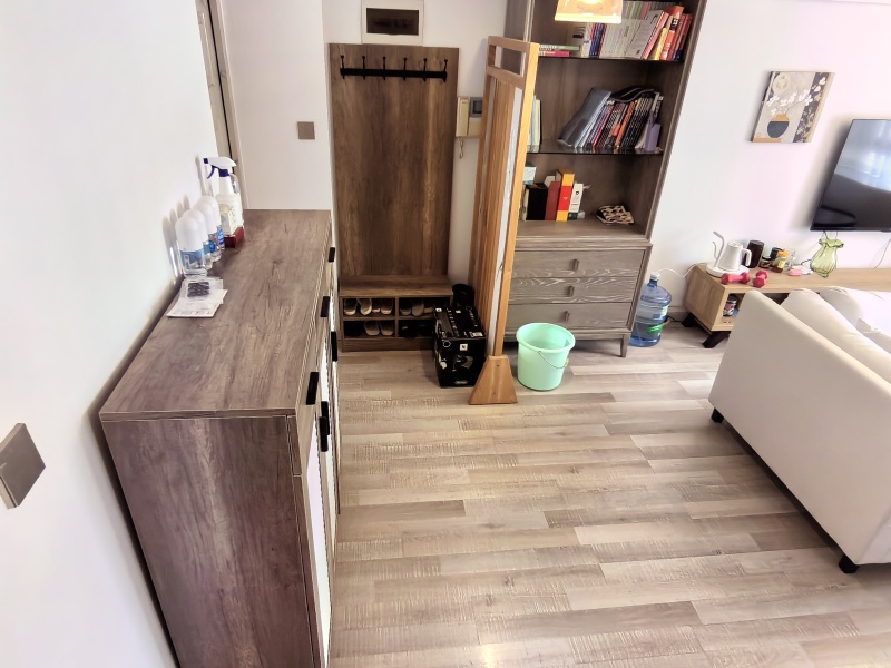 3室2廳1陽臺(tái) 藍(lán)色經(jīng)典現(xiàn)代洋房門廳