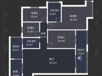 4室2廳2陽臺 濱江俊園一期戶型圖