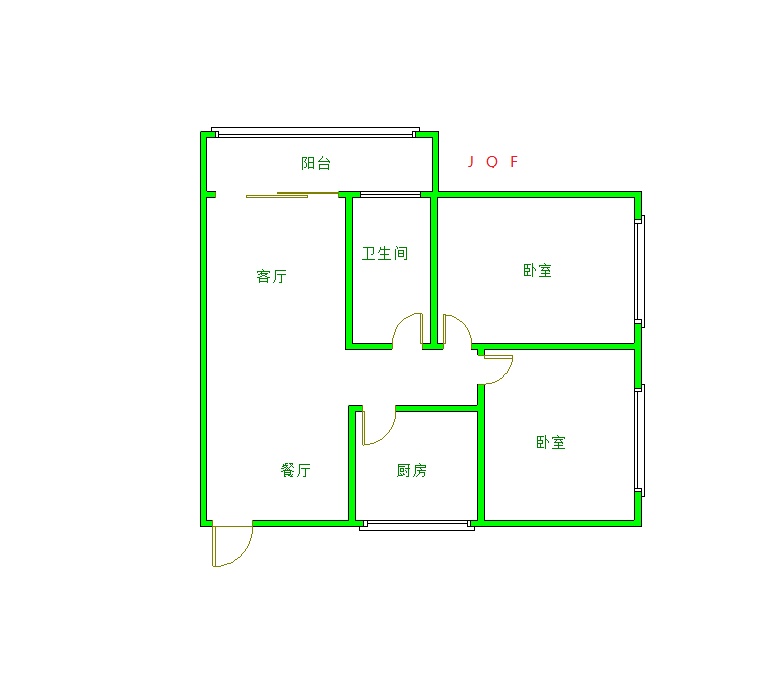 3室2廳1陽臺 萬?；▓@戶型圖