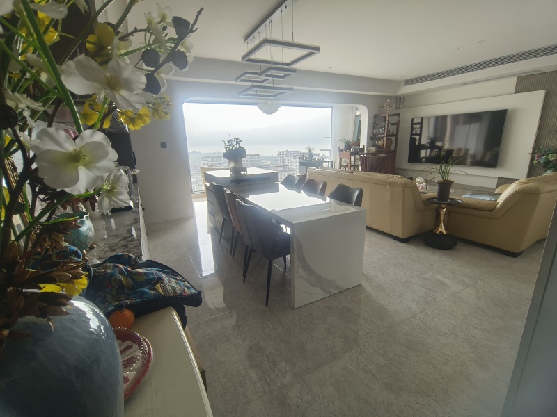 4室2廳2陽(yáng)臺(tái) 萬(wàn)科翡翠濱江五期客廳