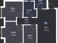 3室2廳1陽臺 正大紫都城戶型圖