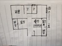 3室2廳1陽臺(tái) 中海錦苑戶型圖