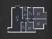 3室2廳1陽臺 禧瑞都戶型圖