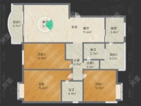 3室2廳2陽臺 云大小區(qū)戶型圖