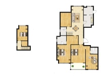 4室2廳2陽臺 華潤悅府一期戶型圖