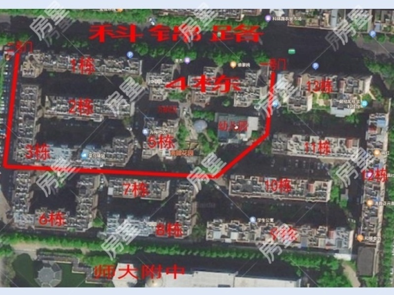 3室2廳1陽臺 南疆花園小區(qū)平面圖