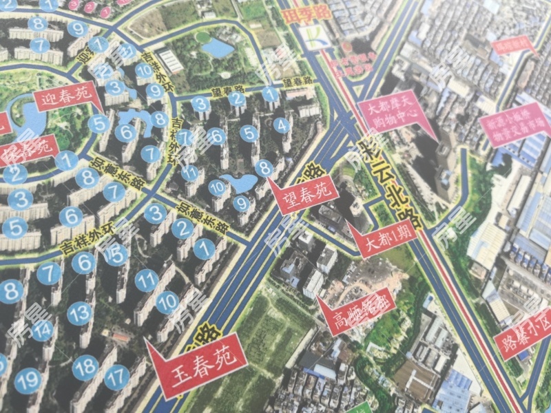 世纪城望春苑小区平面图