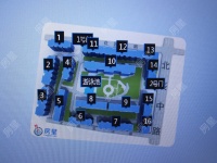 3室2廳2陽臺 江東鳴翠園西區(qū)小區(qū)平面圖