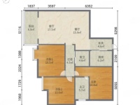 3室2廳1陽臺 金泰上苑戶型圖