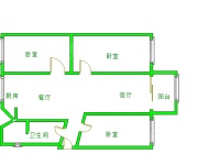 3室2廳1陽臺 南疆花園戶型圖
