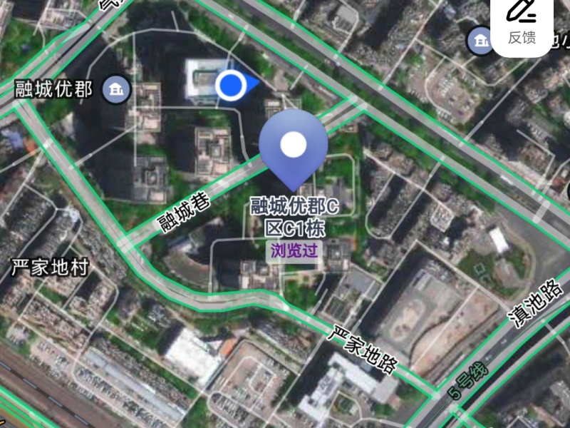 1室1廳1陽臺 融城優(yōu)郡小區(qū)平面圖