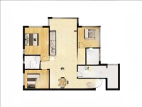 3室2廳2陽臺 瀚林瀾山戶型圖