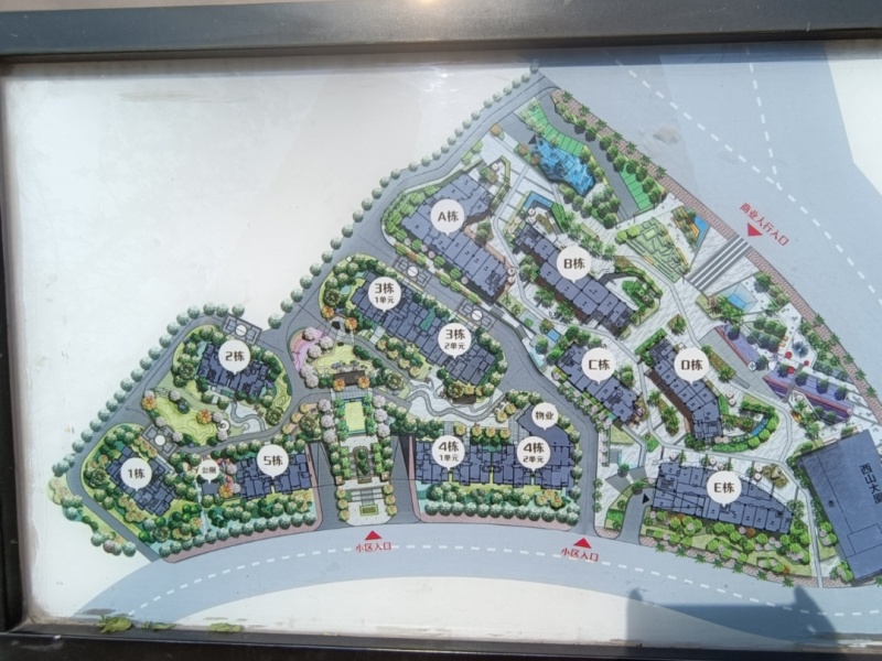 3室2廳2陽臺(tái) 華信悅峰小區(qū)平面圖