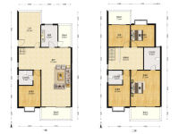 5室2廳3陽(yáng)臺(tái) 金江小區(qū)融苑戶型圖