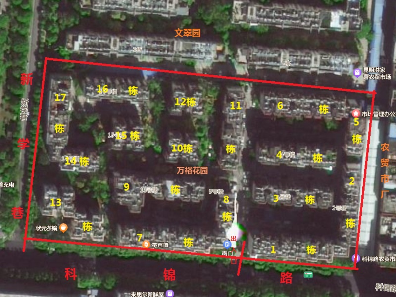 3室2廳1陽臺 萬?；▓@小區(qū)平面圖