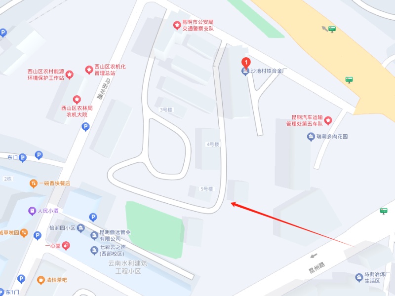 3室2廳1陽(yáng)臺(tái) 鐵合金廠宿舍小區(qū)平面圖