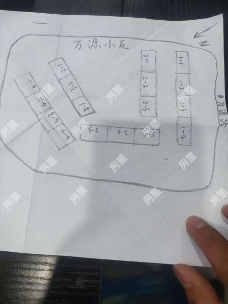 4室2廳1陽臺 萬源小區(qū)小區(qū)平面圖