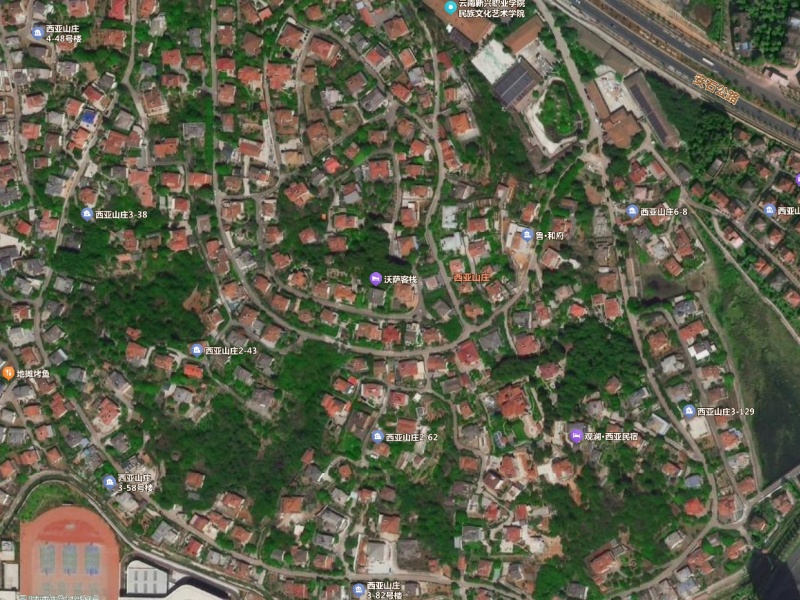 6室2廳4陽(yáng)臺(tái) 西亞山莊別墅小區(qū)平面圖