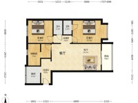 3室2廳2陽(yáng)臺(tái) 濱江俊園回遷組團(tuán)戶型圖