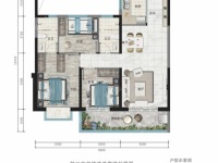 3室2廳1陽臺 筑友雙河灣璟樾戶型圖