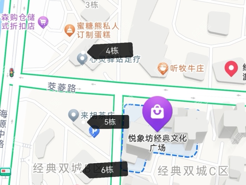 2室2廳1陽(yáng)臺(tái) 經(jīng)典雙城一期小區(qū)平面圖