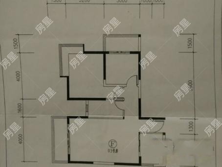2室2廳1陽(yáng)臺(tái) 經(jīng)典雙城一期戶型圖