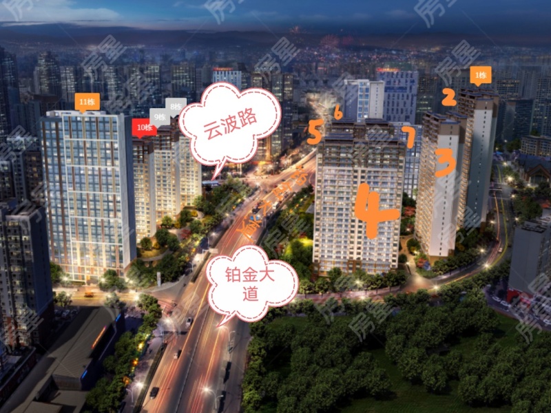 1室1廳 碧桂園云南映象云彩公寓小區(qū)平面圖