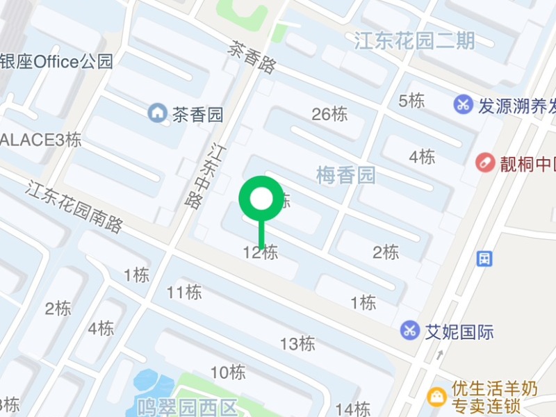 江东花园二期小区平面图