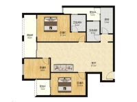 3室2廳2陽臺 俊發(fā)城牡丹苑戶型圖
