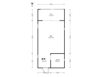 1室1廳1陽臺(tái) 同德昆明廣場上北區(qū)戶型圖