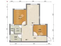 2室1廳1陽(yáng)臺(tái) 南亞未來城戶型圖