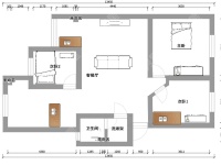 3室2廳2陽(yáng)臺(tái) 白龍小區(qū)戶型圖
