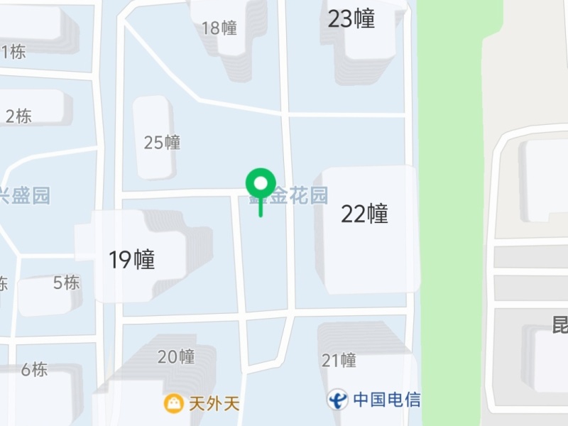 3室2廳1陽(yáng)臺(tái) 鑫金花園小區(qū)平面圖