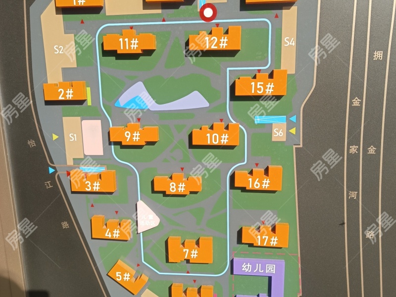 3室2廳1陽臺 筑友雙河灣璟樾小區(qū)平面圖